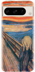 Husa din silicon compatibila cu Google Pixel 8 Pro - model The Scream 