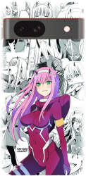 Husa din silicon compatibila cu Google Pixel 8a - model Anime Zero Two 