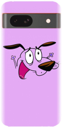 Husa din silicon compatibila cu Google Pixel 8a - model Courage The Cowardly Dog 