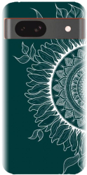 Husa din silicon compatibila cu Google Pixel 8a - model Green Mandala 