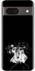 Husa din silicon compatibila cu Google Pixel 8a - model Line Art Dreamer 