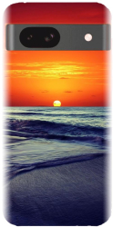 Husa din silicon compatibila cu Google Pixel 8a - model Ocean Sunset 