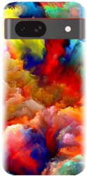 Husa din silicon compatibila cu Google Pixel 8a - model Oil Painting Colorful Strokes 