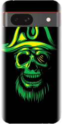 Husa din silicon compatibila cu Google Pixel 8a - model Pirate Skull 