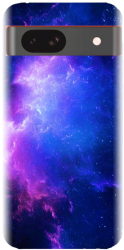 Husa din silicon compatibila cu Google Pixel 8a - model Purple Space Nebula 