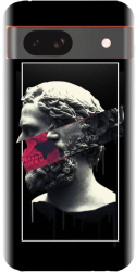 Husa din silicon compatibila cu Google Pixel 8a - model Smoking Sculpture 