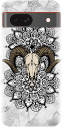 Husa din silicon compatibila cu Google Pixel 8a - model Tatoo Art Goat 