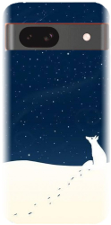 Husa din silicon compatibila cu Google Pixel 8a - model Winter Night 