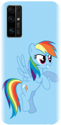 Husa din silicon compatibila cu Huawei Honor 30 - model Rainbow dash 