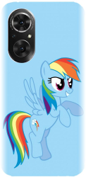 Husa din silicon compatibila cu Huawei Honor 50SE - model Rainbow dash 