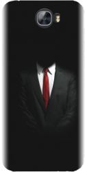 Husa din silicon compatibila cu Huawei Honor 5A - model Mystery Man In Suit 
