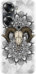 Husa din silicon compatibila cu Huawei Honor 60 Pro - model Tatoo Art Goat 