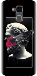 Husa din silicon compatibila cu Huawei Honor 7 Lite - model Smoking Sculpture 