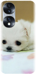 Husa din silicon compatibila cu Huawei Honor 70 - model Puppies 001 
