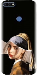 Husa din silicon compatibila cu Huawei Honor 7A / fingerprint - model Billie art 
