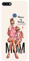Husa din silicon compatibila cu Huawei Honor 7A / fingerprint - model Mama 