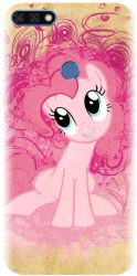 Husa din silicon compatibila cu Huawei Honor 7A / fingerprint - model Pinkie pie 