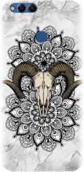 Husa din silicon compatibila cu Huawei Honor 7X - model Tatoo Art Goat 