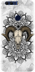 Husa din silicon compatibila cu Huawei Honor 8 - model Tatoo Art Goat 