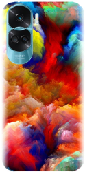 Husa din silicon compatibila cu Huawei Honor 90 Lite 4g /5g / x50i - model Oil Painting Colorful St 