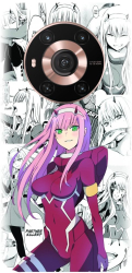 Husa din silicon compatibila cu Huawei Honor Magic 3 / Magic 3 Pro - model Anime Zero Two 