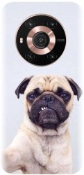 Husa din silicon compatibila cu Huawei Honor Magic 3 / Magic 3 Pro - model Simple Pug Selfie 