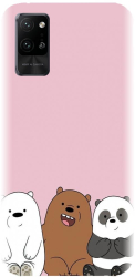 Husa din silicon compatibila cu Huawei Honor Play 4 - model Cei 3 panda 