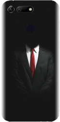 Husa din silicon compatibila cu Huawei Honor View 20 - model Mystery Man In Suit 