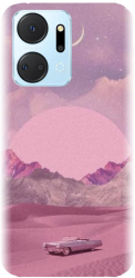 Husa din silicon compatibila cu Huawei Honor X7a - model Collage Pink 