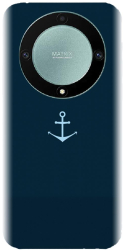 Husa din silicon compatibila cu Huawei Honor X9A - model Blue Navy Anchor Illustration