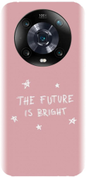 Husa din silicon compatibila cu Huawei Magic 4 Pro - model The Future Is Bright 