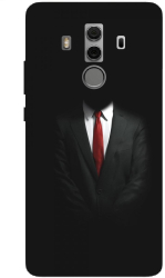 Husa din silicon compatibila cu Huawei Mate 10 Pro - model Mystery Man In Suit 