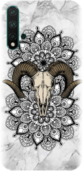 Husa din silicon compatibila cu Huawei Nova 5 Pro - model Tatoo Art Goat 