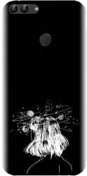 Husa din silicon compatibila cu Huawei P Smart 2017 - model Line Art Dreamer 