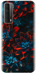 Husa din silicon compatibila cu Huawei P Smart 2021 - model Planta Suculenta 