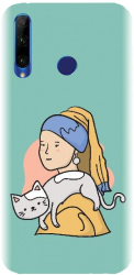 Husa din silicon compatibila cu Huawei P Smart Plus 2019 - model Girl With A Pearl Earring 