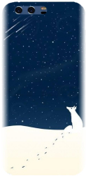 Husa din silicon compatibila cu Huawei P10 - model Winter Night 