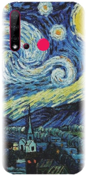 Husa din silicon compatibila cu Huawei P20 Lite 2019 - model The Starry Night 