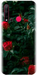 Husa din silicon compatibila cu Huawei P20 Lite 2019 - model Trandafiri Rosii 