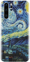 Husa din silicon compatibila cu Huawei P30 Pro - model The Starry Night 