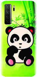 Husa din silicon compatibila cu Huawei P40 Lite 5G - model X Cute Panda 