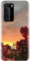 Husa din silicon compatibila cu Huawei P40 Pro - model Collage You Can 