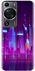 Husa din silicon compatibila cu Huawei P60 / P60 Pro - model Town 