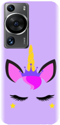 Husa din silicon compatibila cu Huawei P60 / P60 Pro - model Unicorn Shine 