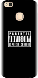 Husa din silicon compatibila cu Huawei P9 Lite - model Parental Advisory 