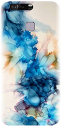 Husa din silicon compatibila cu Huawei P9 - model Ink Flowers 