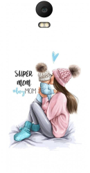 Husa din silicon compatibila cu Huawei Y3 / Y3 2016 - model Super mama 