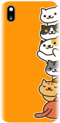 Husa din silicon compatibila cu Huawei Y5 2019 - model Cat Tower 