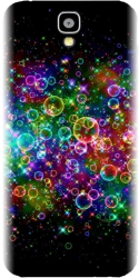 Husa din silicon compatibila cu Huawei Y560 - model Rainbow Colored Soap Bubbles 