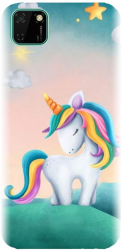 Husa din silicon compatibila cu Huawei Y5p - model Magic Unicorn 